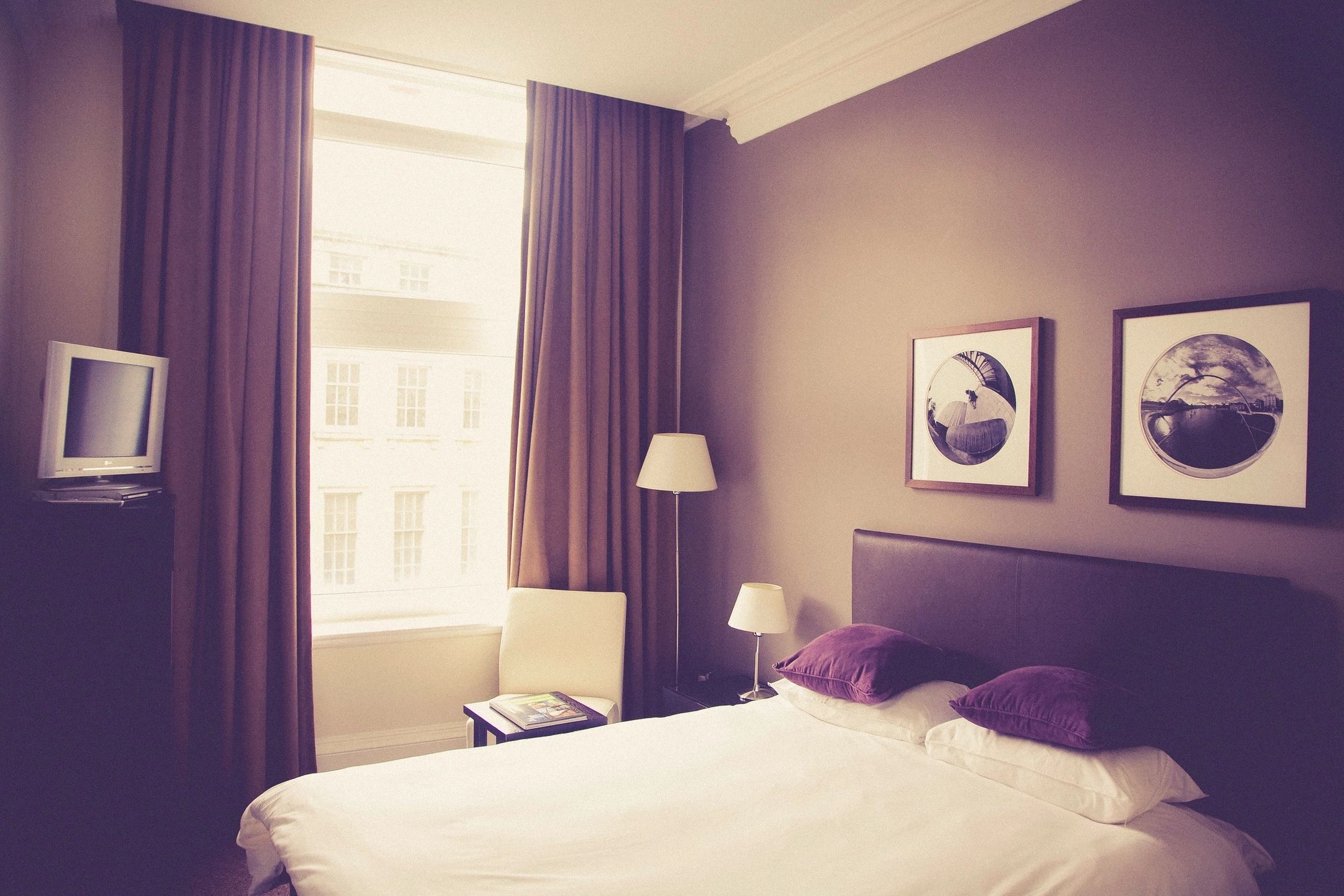 Elegant bedroom interior