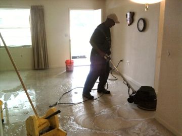 Floor stripping and waxing
